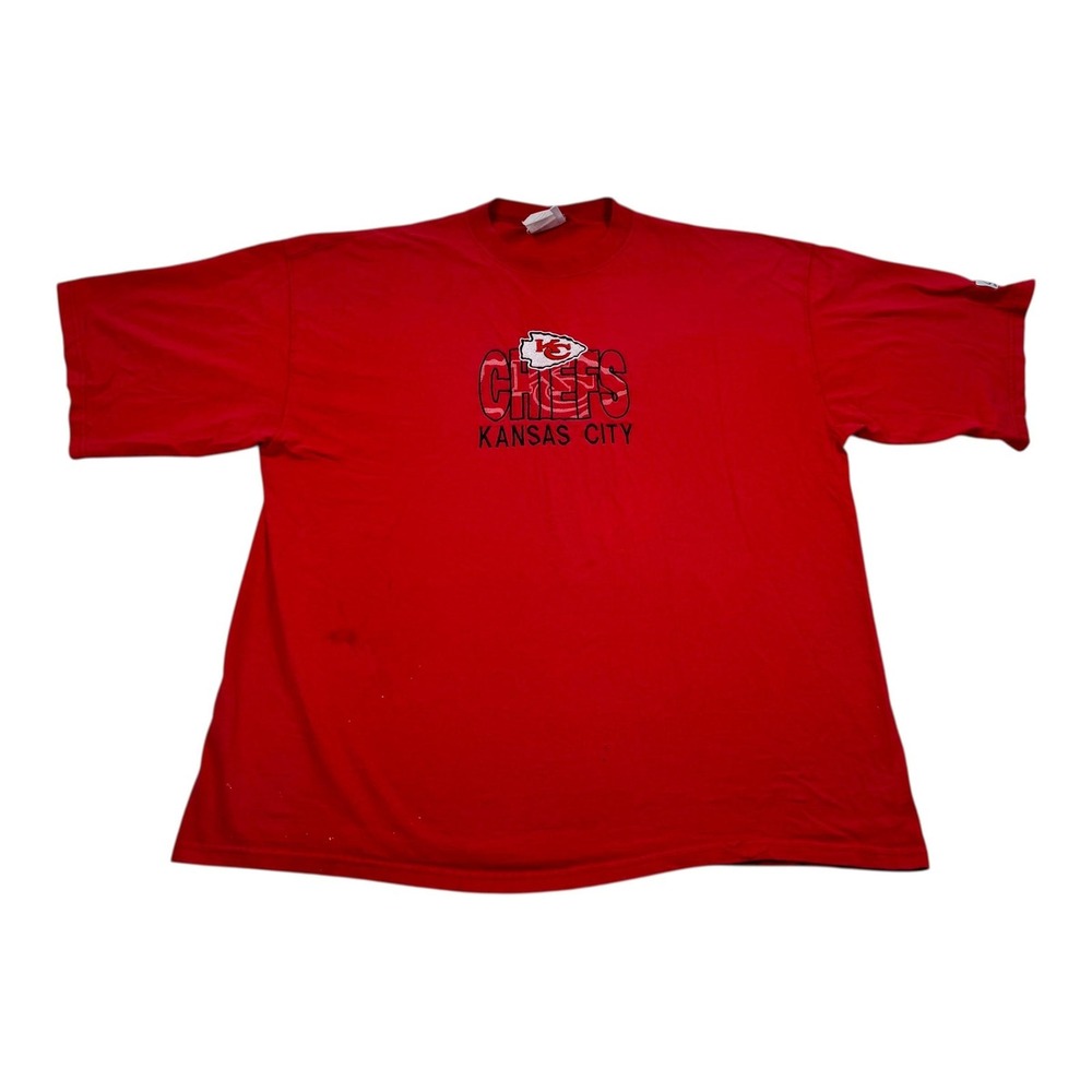 Vintage Kansas City Chiefs Shirt Mens 2XL Red NFL Football Logo Athletic 90s